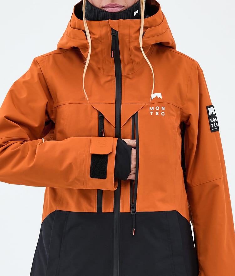 Montec Moss W Veste Snowboard Femme Burned Orange/Black, Image 8 of 9