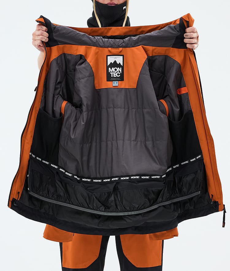 Montec Moss W Veste Snowboard Femme Burned Orange/Black, Image 9 of 9