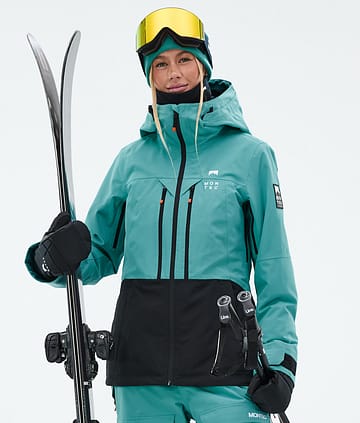 Montec Moss W Lyžařská Bunda Dámské Turquoise/Black