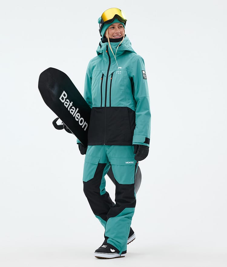 Montec Moss W Snowboardjacke Damen Turquoise/Black, Bild 3 von 10
