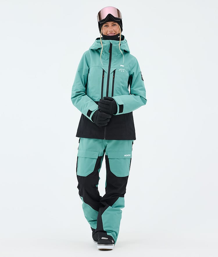 Montec Moss W Veste Snowboard Femme Turquoise/Black, Image 2 of 9
