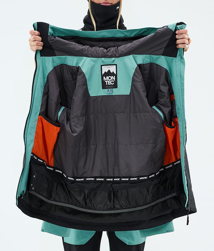 Montec Moss W Veste Snowboard Femme Turquoise/Black, Image 9 of 9