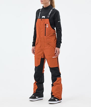 Montec Fawk W Snowboard Pants Women Burned Orange/Black