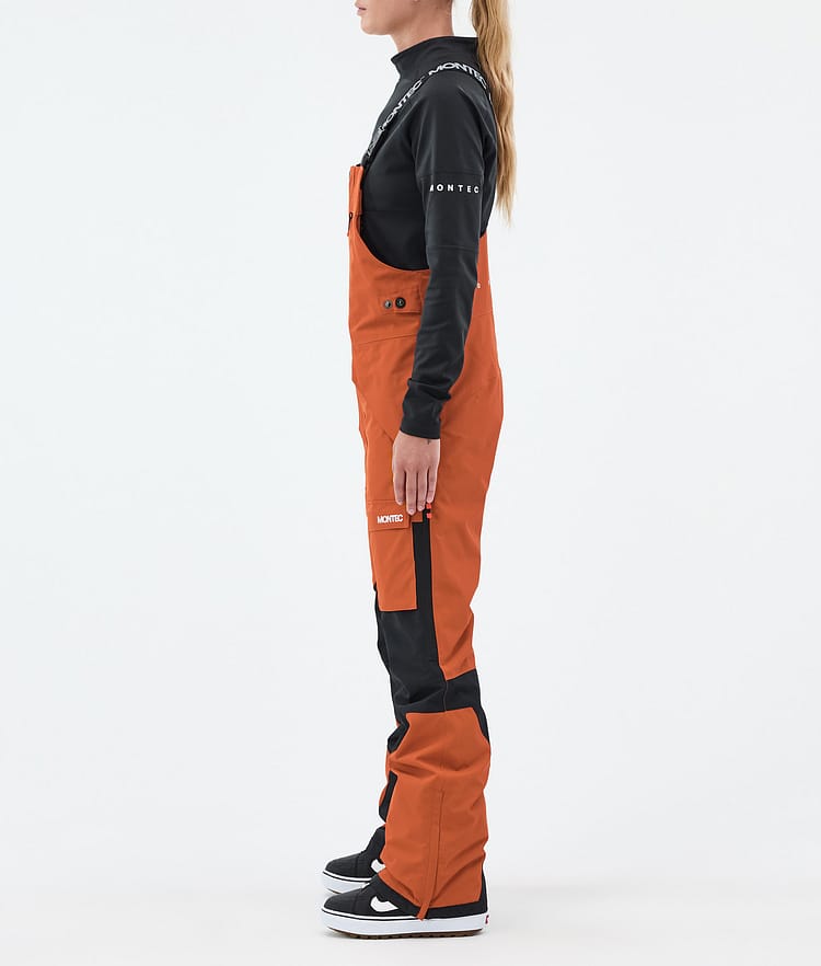 Montec Fawk W Snowboard Pants Women Burned Orange/Black, Image 2 of 6