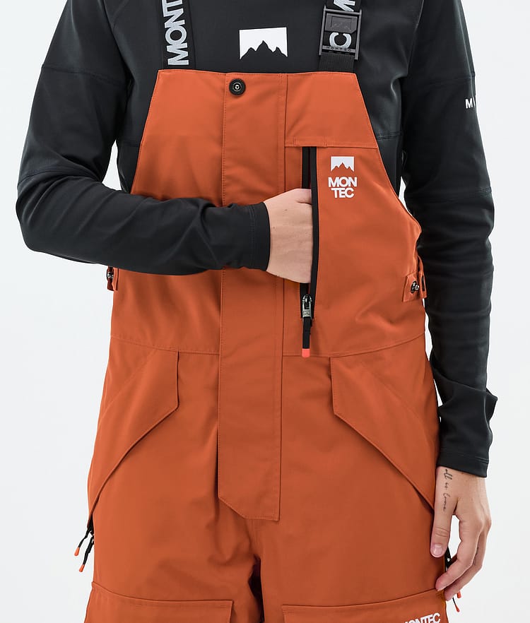 Montec Fawk W Ski Pants Women Burned Orange/Black, Image 5 of 6