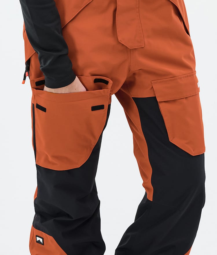Montec Fawk W Snowboard Pants Women Burned Orange/Black, Image 6 of 6