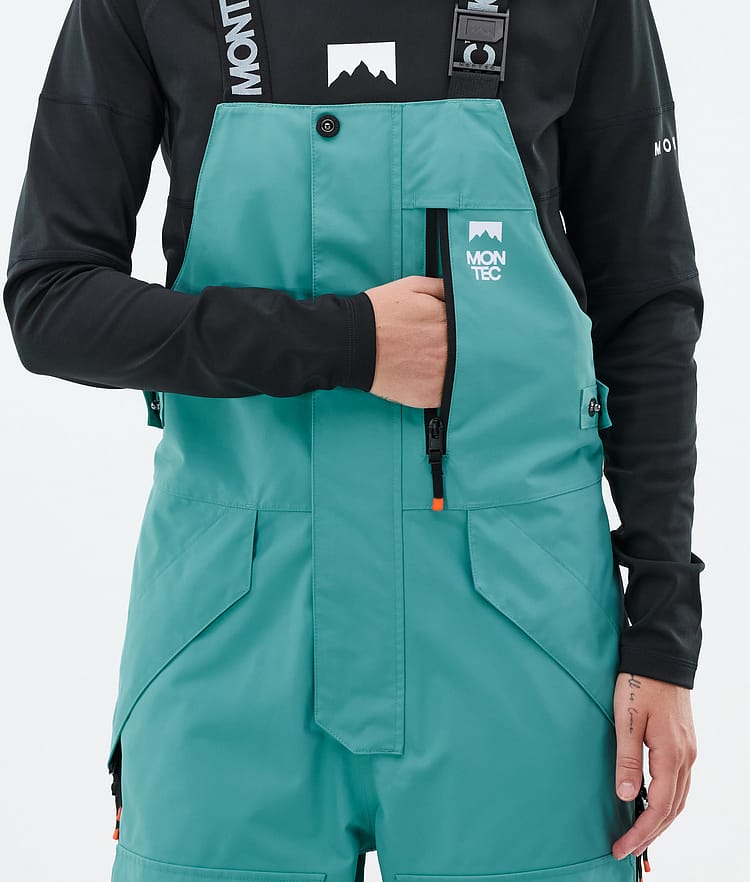Montec Fawk W Snowboard Pants Women Turquoise/Black, Image 6 of 7