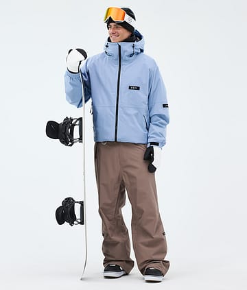 Dope Spartan Snowboard Outfit Light Blue/Walnut