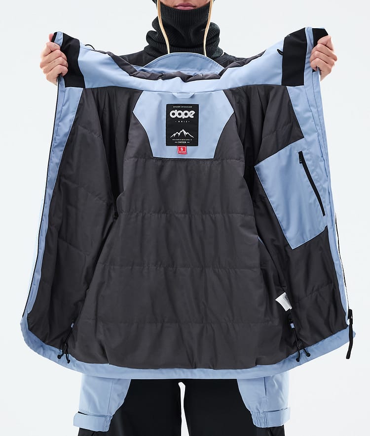 Dope Spartan W Veste Snowboard Femme Spike Light Blue/Black, Image 8 sur 8