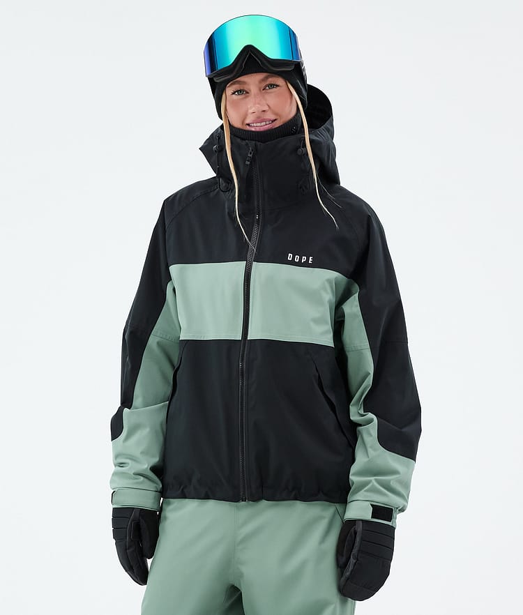 Dope Spartan W Veste Snowboard Femme Stripe Black/Faded Green, Image 1 sur 8
