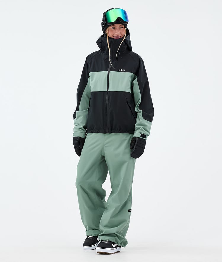 Dope Spartan W Veste Snowboard Femme Stripe Black/Faded Green, Image 2 sur 8