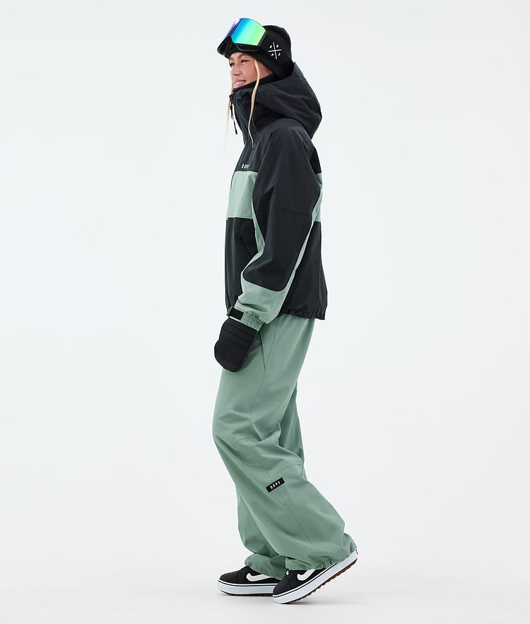 Dope Spartan W Veste Snowboard Femme Stripe Black/Faded Green, Image 3 sur 8