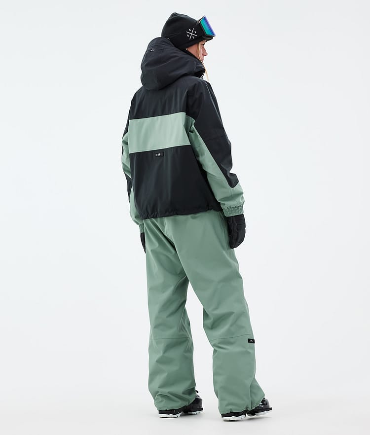 Dope Spartan W Veste de Ski Femme Stripe Black/Faded Green, Image 4 sur 8