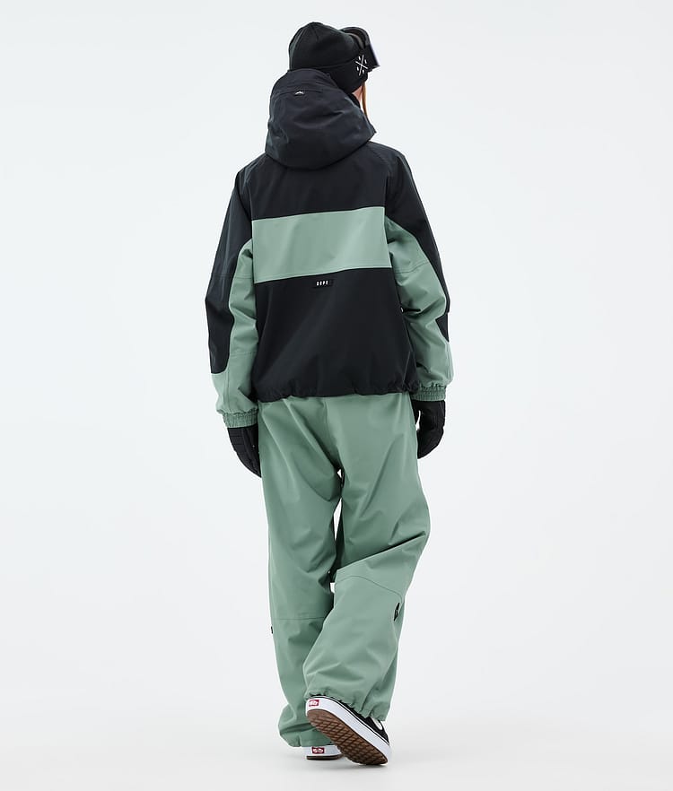Dope Spartan W Veste Snowboard Femme Stripe Black/Faded Green, Image 4 sur 8