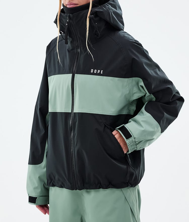 Dope Spartan W Veste Snowboard Femme Stripe Black/Faded Green, Image 7 sur 8