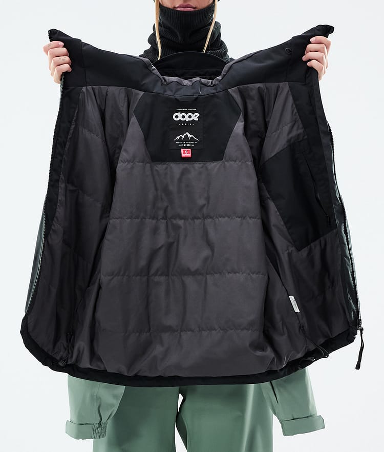Dope Spartan W Veste Snowboard Femme Stripe Black/Faded Green, Image 8 sur 8