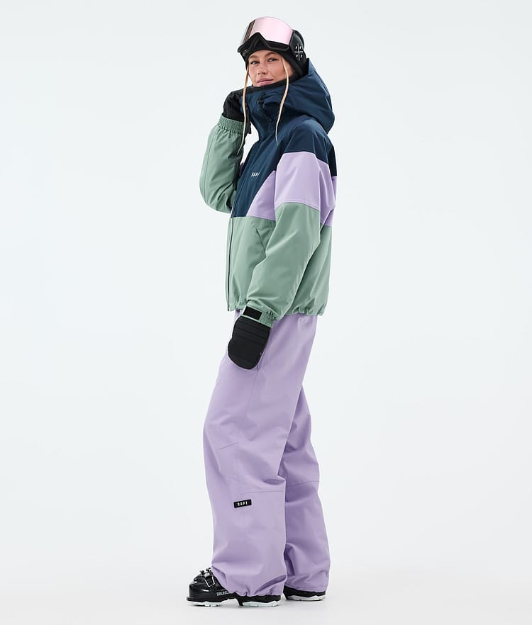 Dope Spartan W Ski Jacket Women Sport Dark Blue/Faded Violet/Faded Green, Image 3 of 8