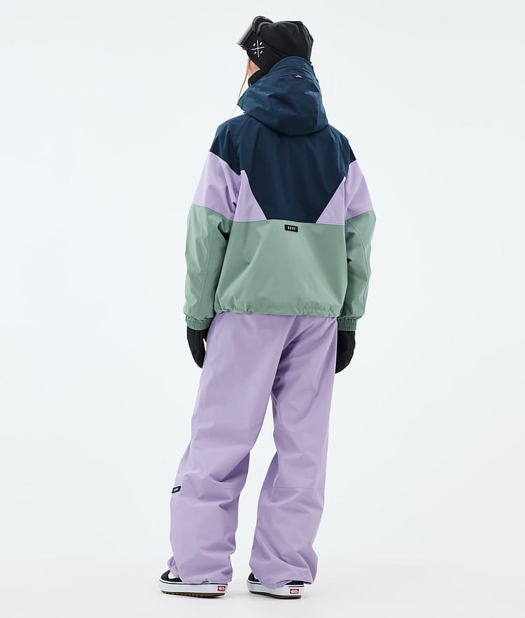 Dope Spartan W Snowboard Jacket Women Sport Dark Blue/Faded Violet/Faded Green, Image 4 of 8