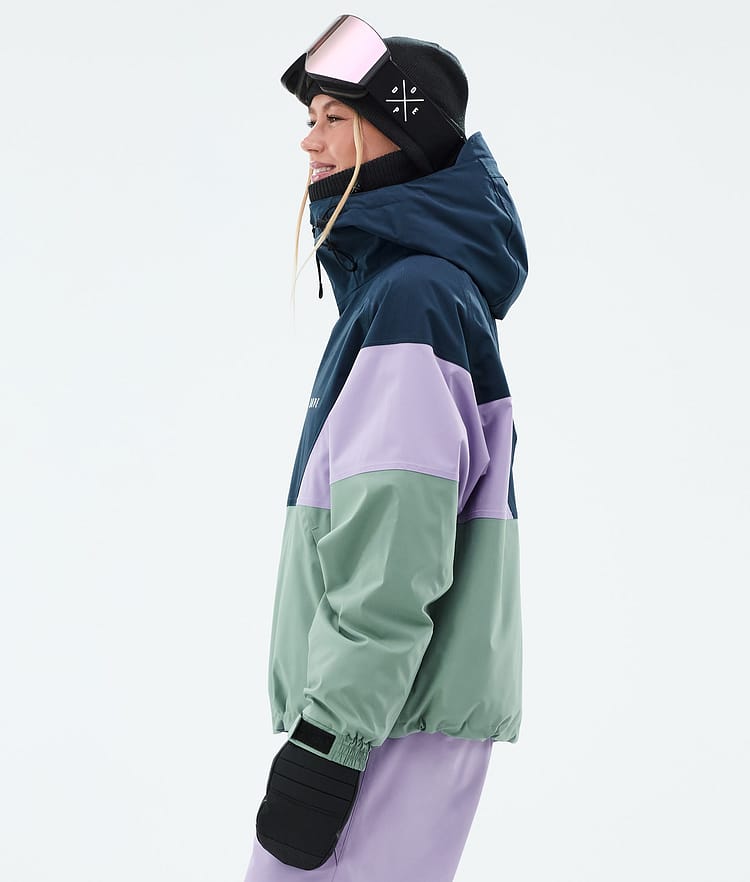 Dope Spartan W Ski Jacket Women Sport Dark Blue/Faded Violet/Faded Green, Image 5 of 8
