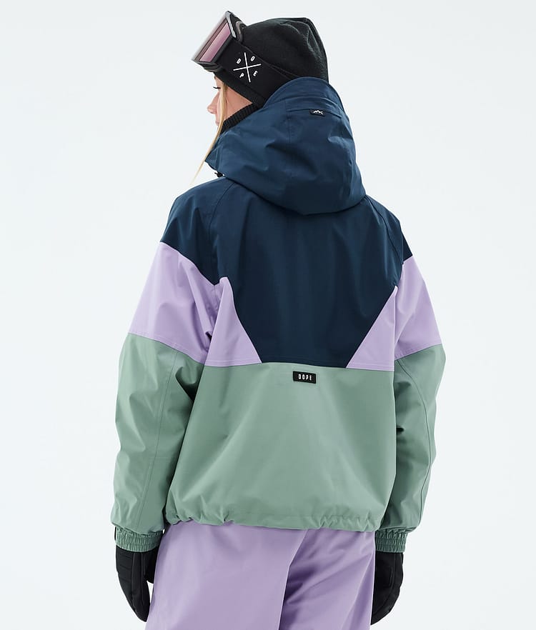 Dope Spartan W Ski Jacket Women Sport Dark Blue/Faded Violet/Faded Green, Image 6 of 8
