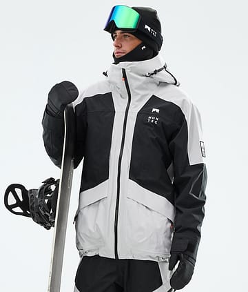 Montec Morpheus Kurtka Snowboardowa Mężczyźni Light Grey/Black
