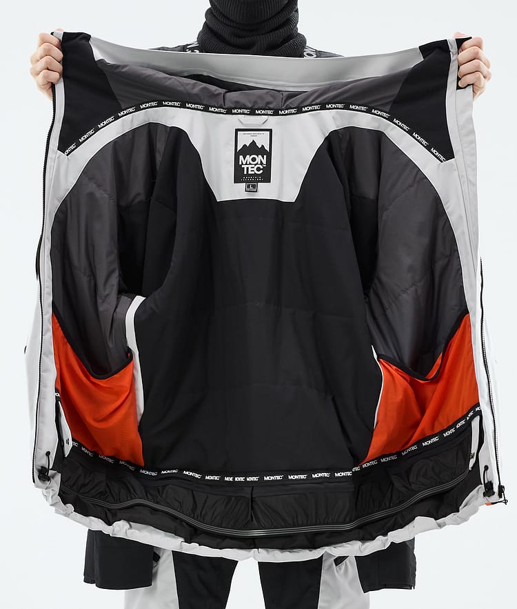 Montec Morpheus Snowboard Jacket Men Light Grey/Black, Image 10 of 10