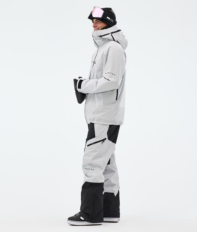 Montec Oracle Veste Snowboard Homme Light Grey, Image 4 sur 10