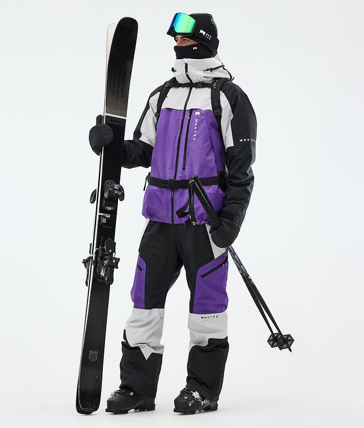 Montec Oracle Veste de Ski Homme Light Grey/Black/Vivid Purple, Image 3 sur 10
