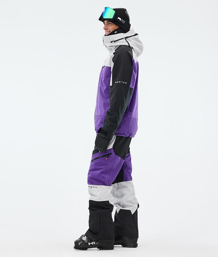 Montec Oracle Veste de Ski Homme Light Grey/Black/Vivid Purple, Image 4 sur 10