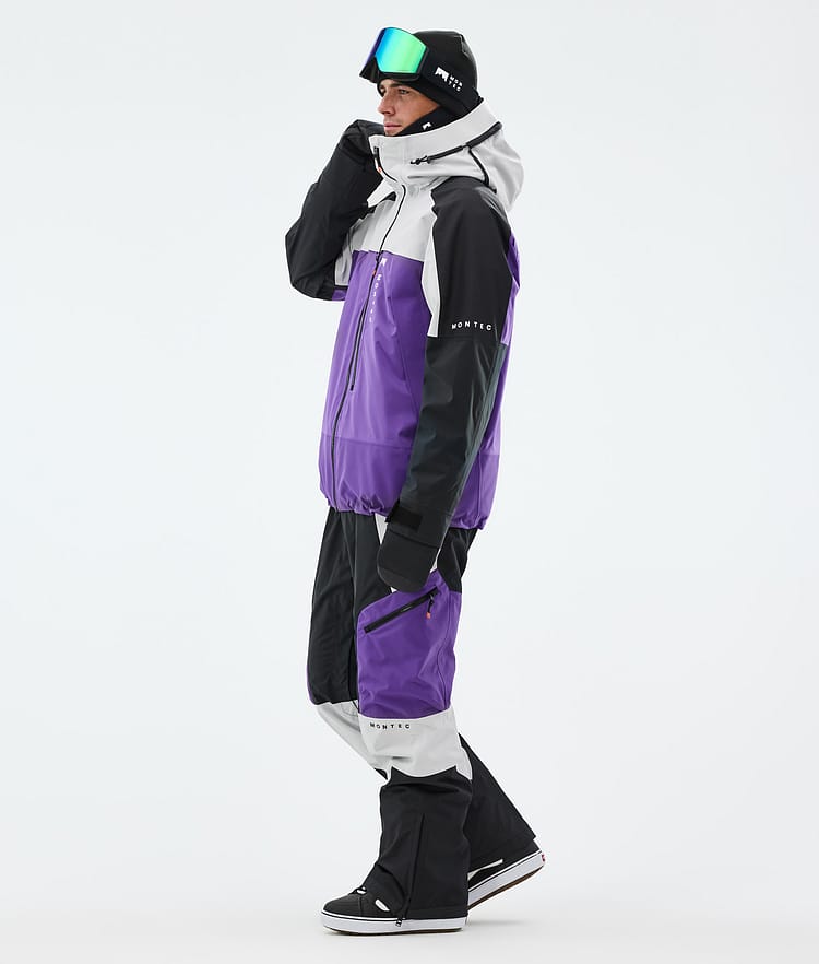 Montec Oracle Snowboard Jacket Men Light Grey/Black/Vivid Purple, Image 4 of 10