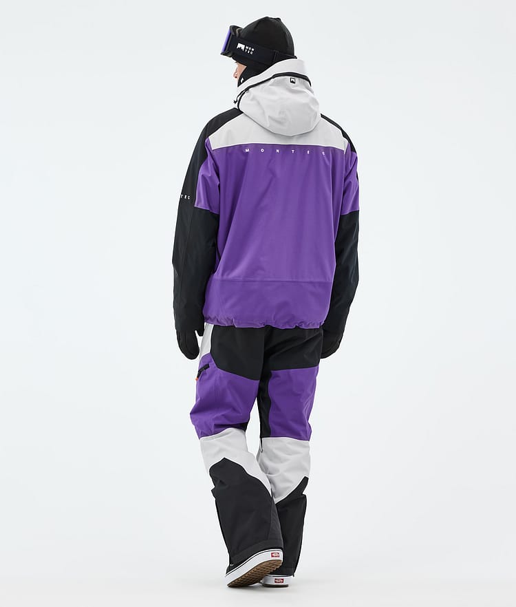 Montec Oracle Snowboard Jacket Men Light Grey/Black/Vivid Purple, Image 5 of 10