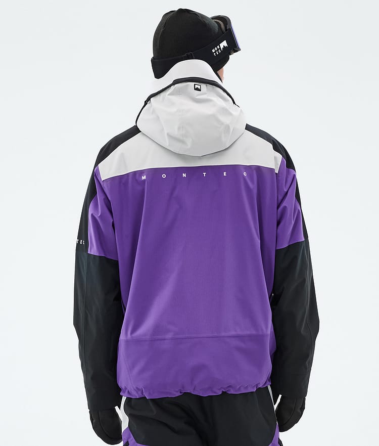 Montec Oracle Snowboard Jacket Men Light Grey/Black/Vivid Purple, Image 7 of 10