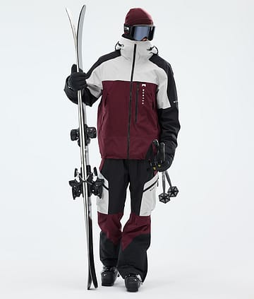 Montec Oracle Ski Outfit Light Grey/Black/Burgundy