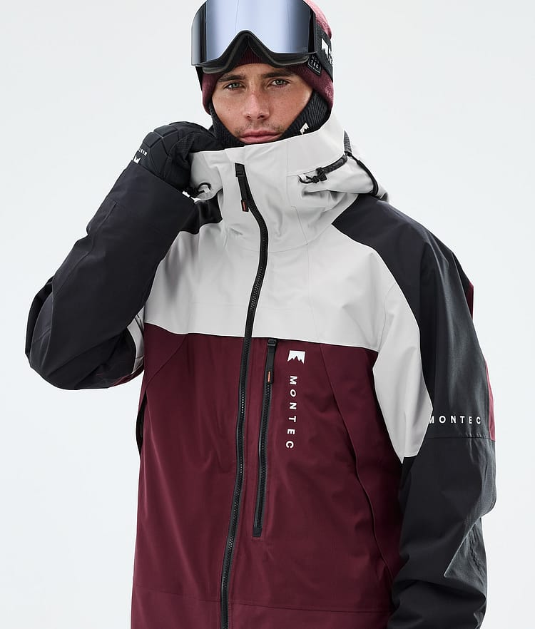 Montec Oracle Ski jas Heren Light Grey/Black/Burgundy, Image 4 of 9
