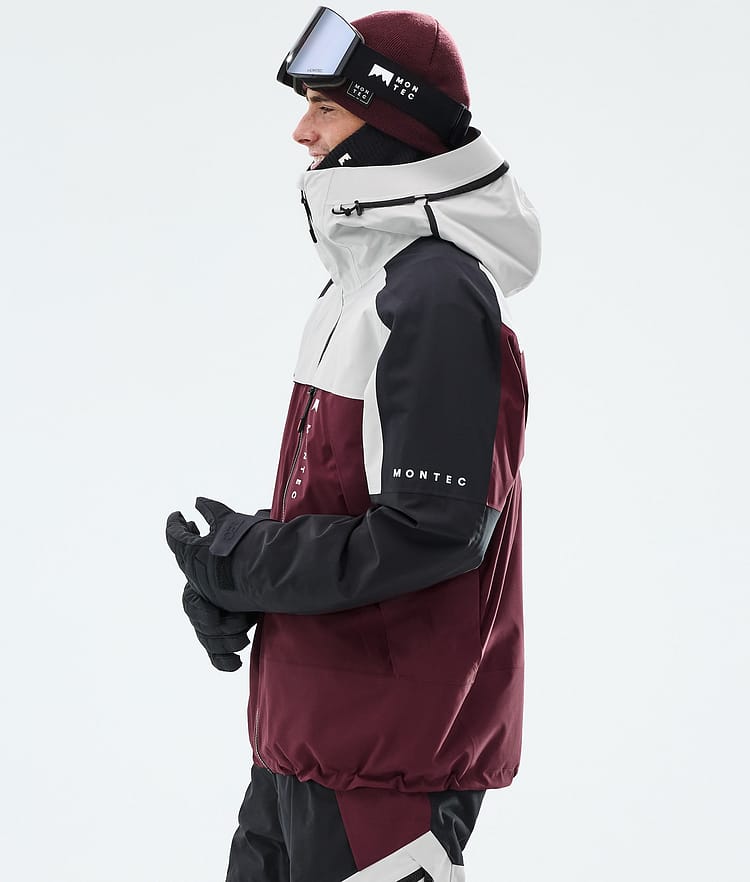 Montec Oracle Snowboard jas Heren Light Grey/Black/Burgundy, Image 5 of 9
