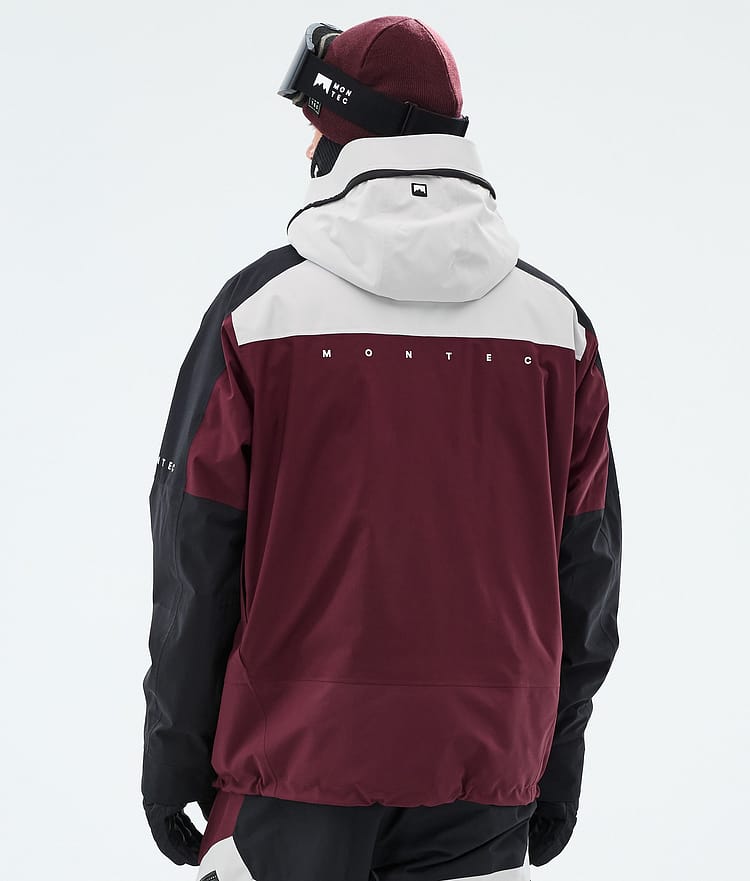Montec Oracle Snowboard jas Heren Light Grey/Black/Burgundy, Image 6 of 9