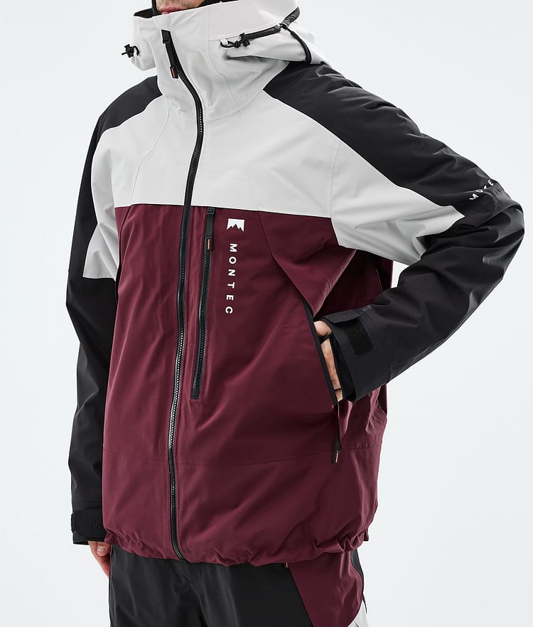 Montec Oracle Ski jas Heren Light Grey/Black/Burgundy, Image 7 of 9