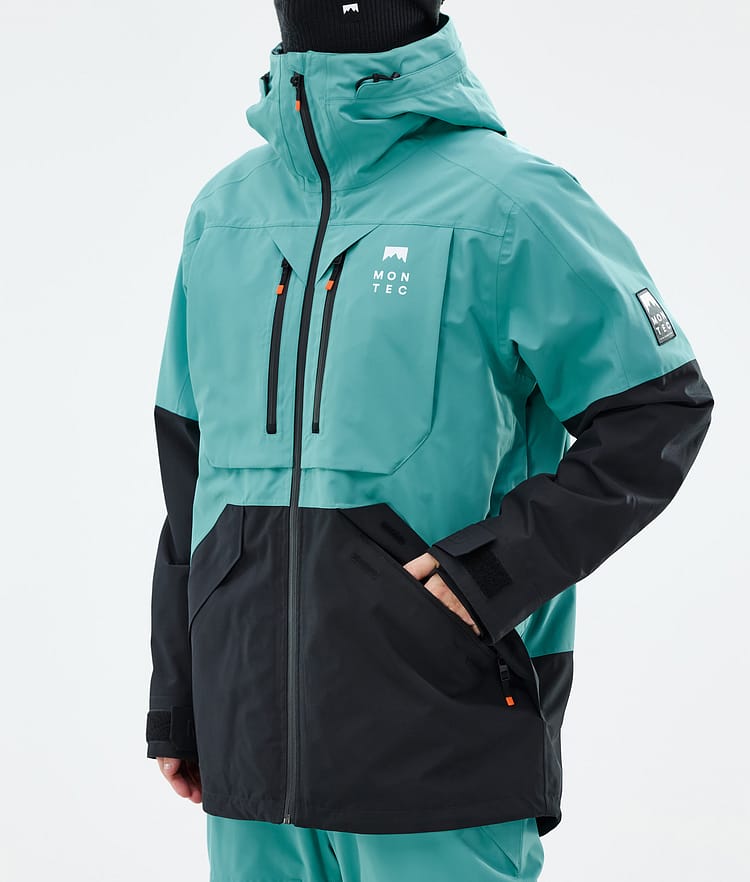 Montec Arch Snowboard Jacket Men Turquoise/Black, Image 8 of 10