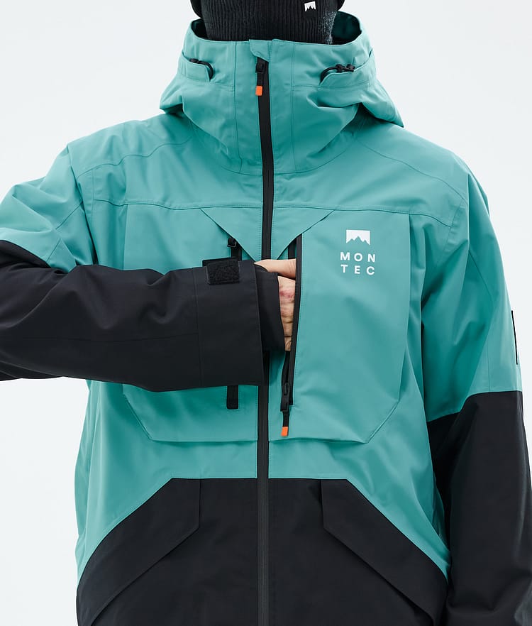 Montec Arch Snowboard Jacket Men Turquoise/Black, Image 9 of 10