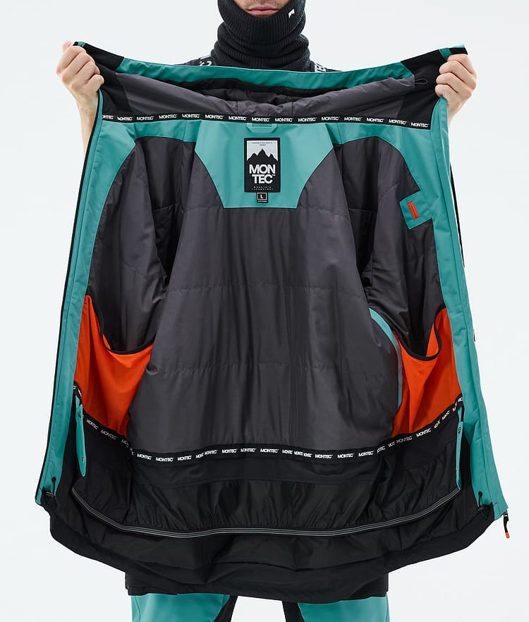 Montec Arch Snowboard Jacket Men Turquoise/Black, Image 10 of 10