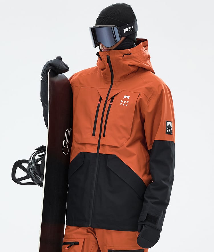 Montec Arch Snowboard Jacket Men Burned Orange/Black, Image 1 of 10