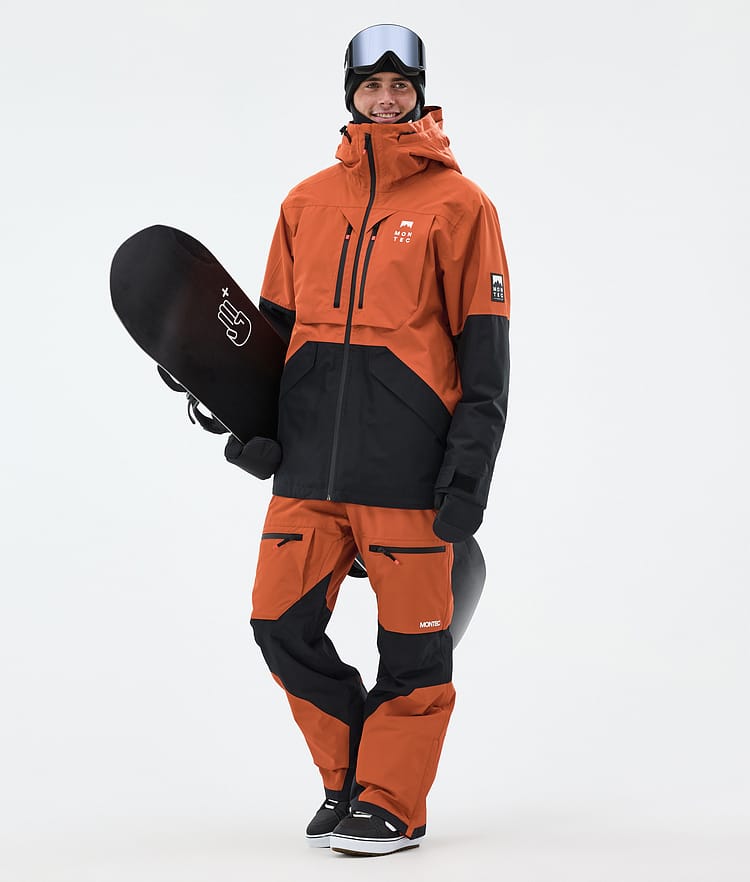 Montec Arch Snowboard Jacket Men Burned Orange/Black, Image 3 of 10