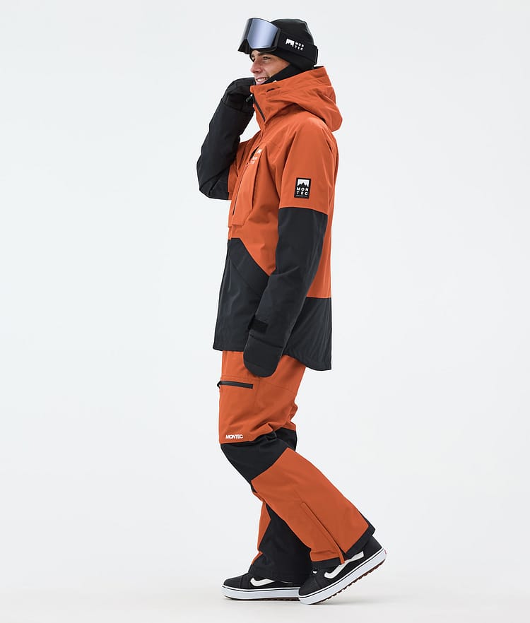 Montec Arch Snowboard Jacket Men Burned Orange/Black, Image 4 of 10
