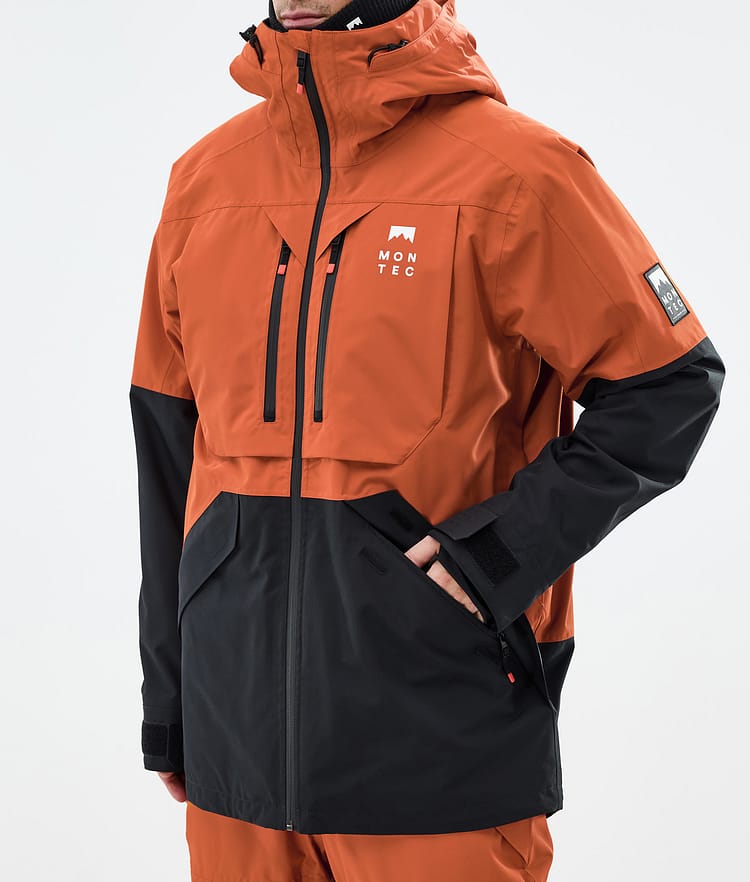 Montec Arch Snowboard Jacket Men Burned Orange/Black, Image 8 of 10
