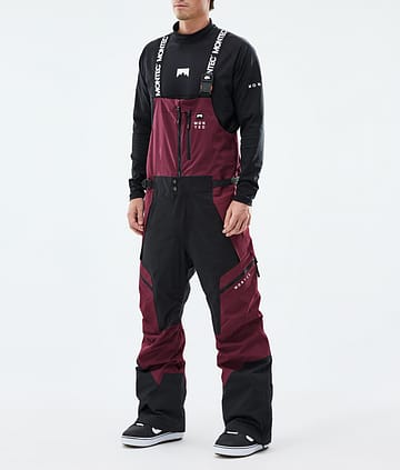 Montec Dozer Snowboard Pants Burgundy/Black