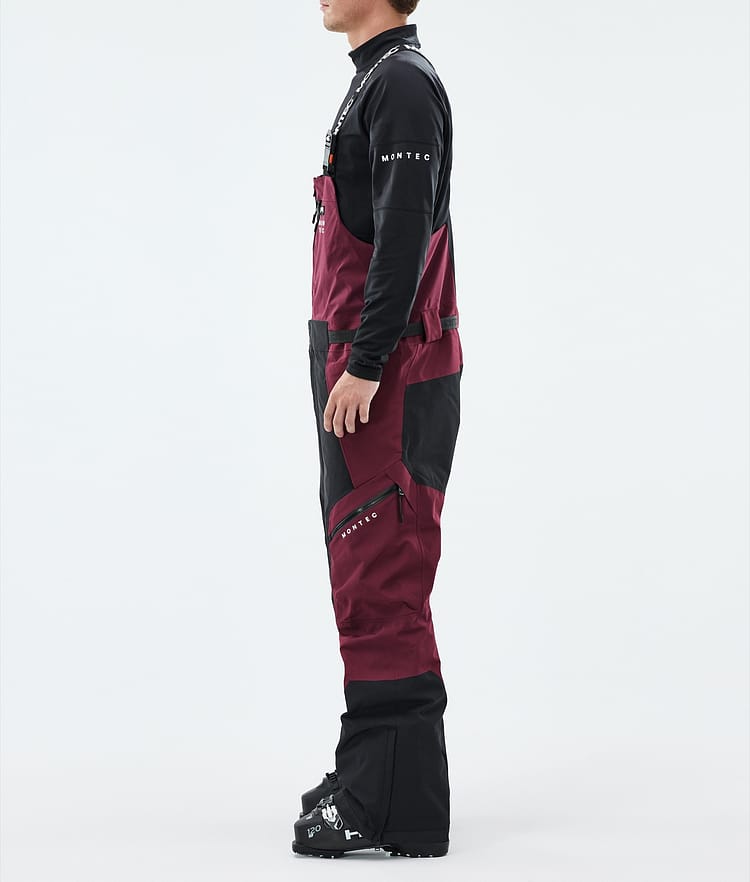 Montec Dozer Ski Pants Men Burgundy/Black, Image 2 of 6