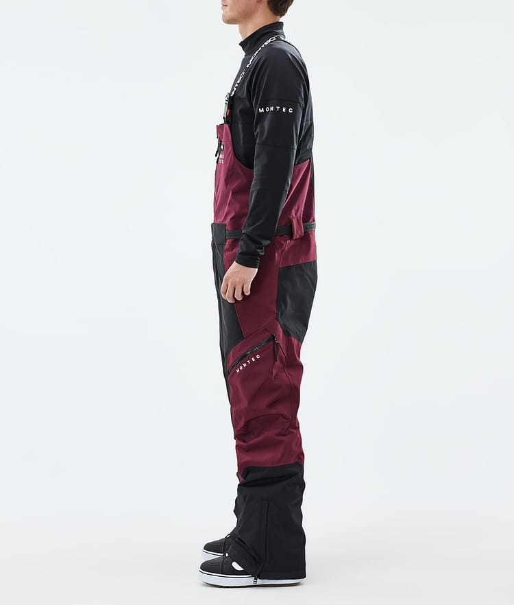 Montec Dozer Snowboard Pants Men Burgundy/Black, Image 2 of 6