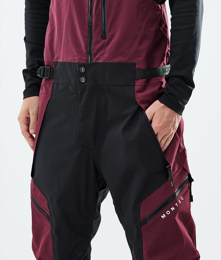 Montec Dozer Ski Pants Men Burgundy/Black, Image 4 of 6