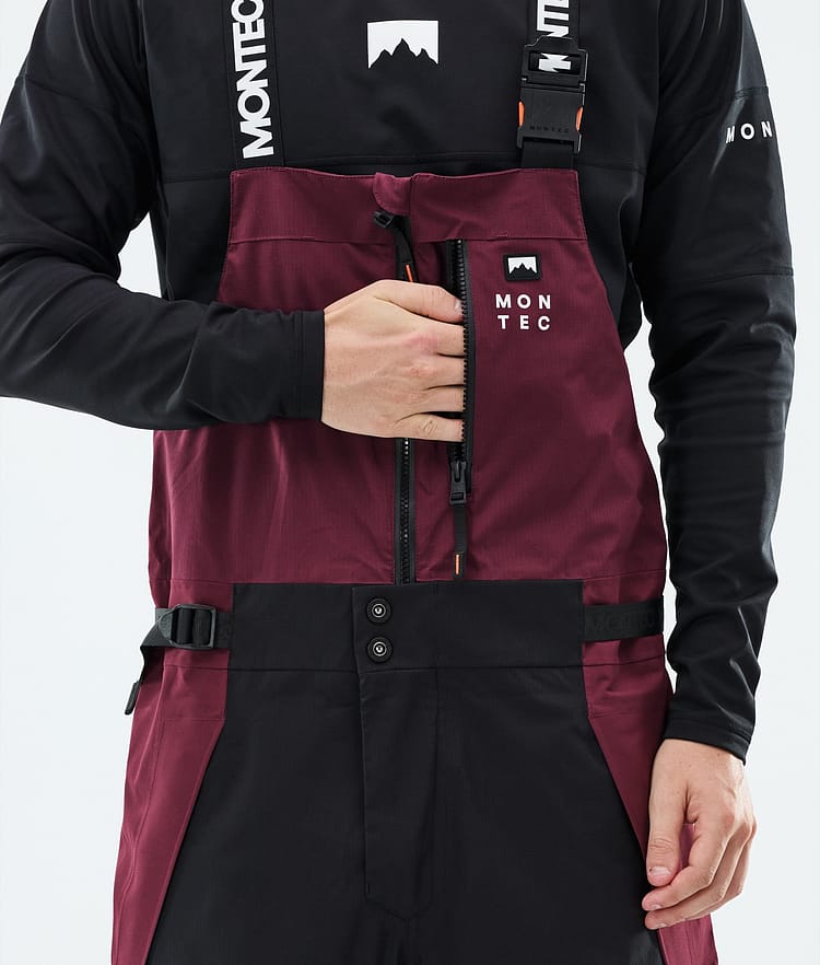 Montec Dozer Ski Pants Men Burgundy/Black, Image 5 of 6