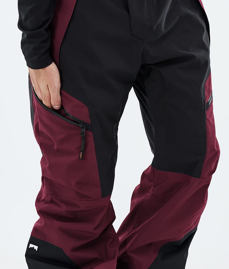 Montec Dozer Ski Pants Men Burgundy/Black, Image 6 of 6